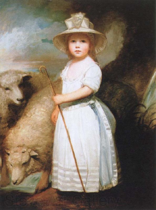 George Romney the shepherd girl